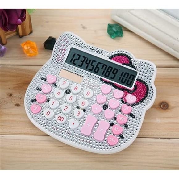 Cute Cat Head Shape Hello Kitty Calculator Great Gift Idea